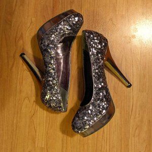 Madden Girl Sparkly High Heels 8